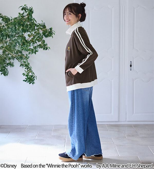 BELLUNA（ベルーナ）の「　＜Ｄｉｓｎｅｙ＞【プー】裏毛トラックジャケット（ブルゾン）」｜詳細画像