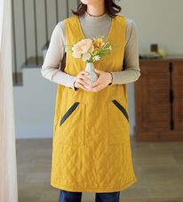 LAVIENNE（ラヴィエンヌ）の「裏フリースあったかキルトエプロン（エプロン）」