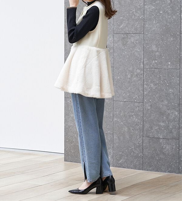 RANAN（ラナン）の「ペプラムファー切替ジレ（ジレ）」｜詳細画像