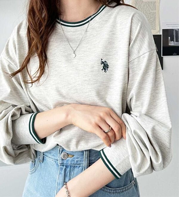 GeeRA（ジーラ）の「【Ｕ．Ｓ．　ＰＯＬＯ　ＡＳＳＮ．】配色ラインロンＴ（カットソー）」｜詳細画像