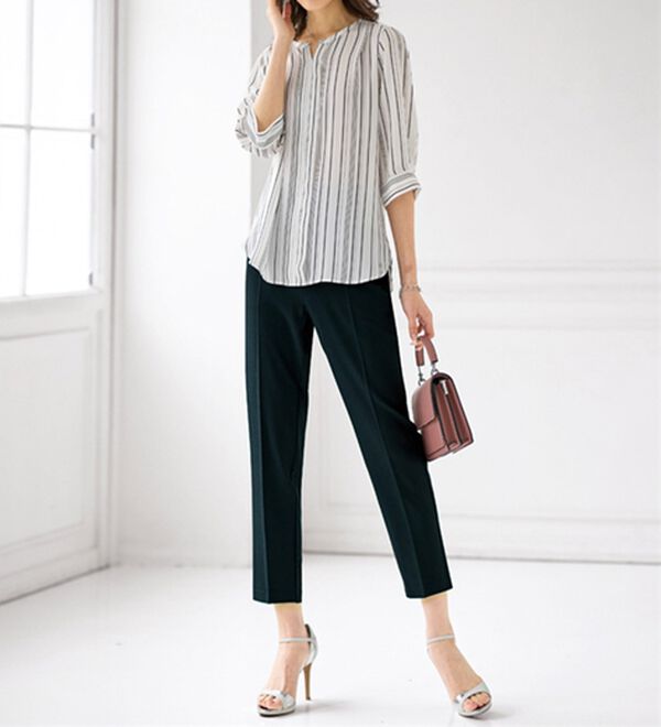 BELLUNA（ベルーナ）の「サラサラ美脚テーパードパンツ（テーパードパンツ）」｜詳細画像