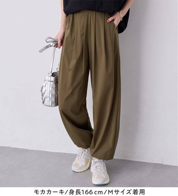 Viola e Viola（ヴィオラ エ ヴィオラ）の「さらテロイージージョガーパンツ（フルレングスパンツ）」｜詳細画像