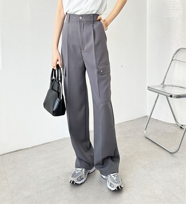タックワイドストレートカーゴパンツ - ベルーナ【公式】