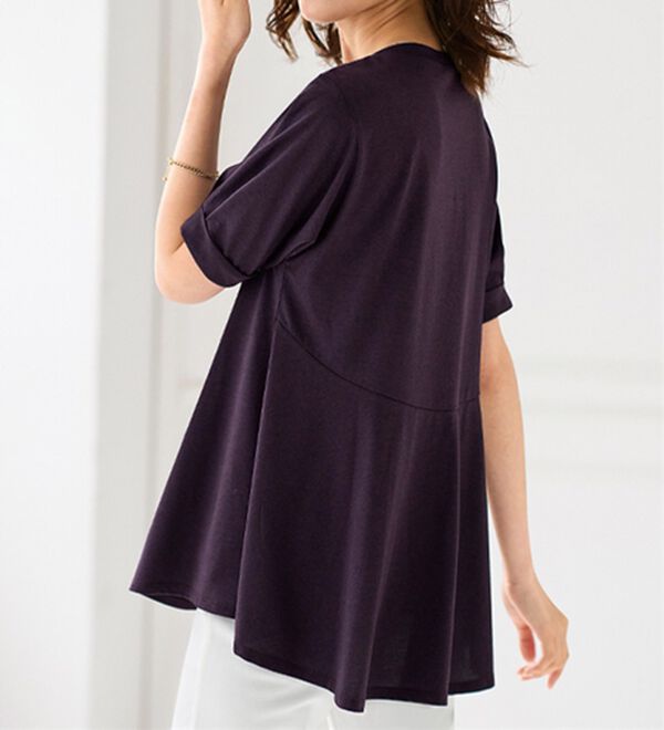 BELLUNA（ベルーナ）の「バックフレアーパフ袖プルオーバー（カットソー）」｜詳細画像