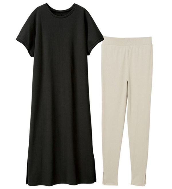 RANAN（ラナン）の「【レギンス付】＜ＢＣ＞綿１００％ひんやりワンピース（その他ワンピース）」｜詳細画像