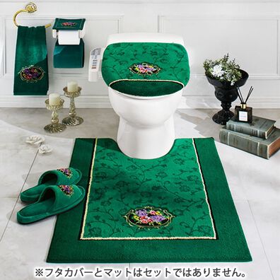 「シェニール織トイレタリー（ロゼ）（トイレマット）」