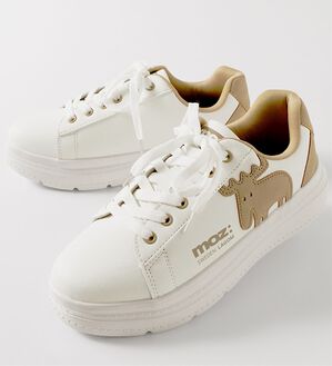 BELLUNA（ベルーナ）の「＜ＭＯＺ＞厚底軽量スニーカー（スニーカー）」｜ホワイト&times;ベージュ