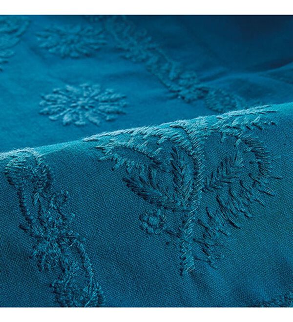 BELLUNA（ベルーナ）の「綿麻素材刺しゅうチュニックワンピース（チュニックワンピース）」｜詳細画像