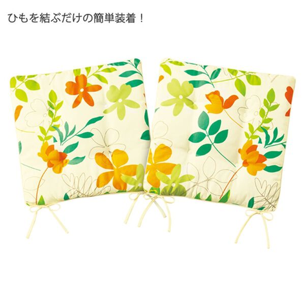 「お買得！シートクッション２枚組・チェアカバー（クッション・クッションカバー）」｜詳細画像