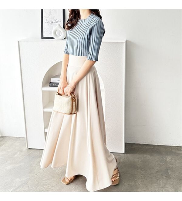 GeeRA（ジーラ）の「配色リブハイネックニット（ニット・セーター）」｜詳細画像