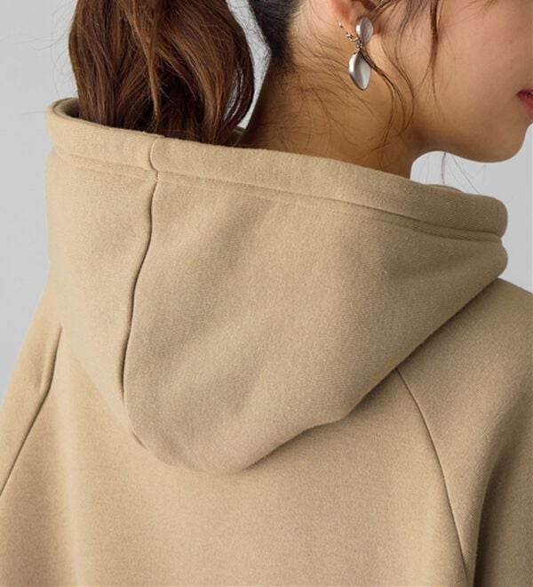 alotta（アロッタ）の「あったか裏起毛パフ袖ゆったりパーカー（パーカー）」｜詳細画像