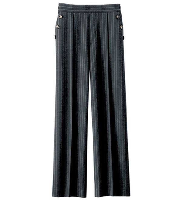 BELLUNA（ベルーナ）の「ストレッチ素材ボタン使いワイドパンツ（ワイドパンツ・ガウチョ）」｜詳細画像