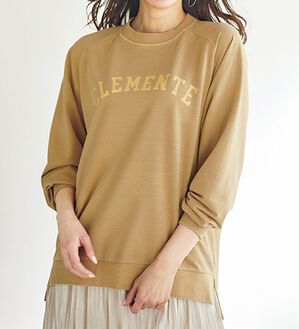 BELLUNA（ベルーナ）の「ビンテージ風素材ロゴデザイントレーナー（トレーナー・スウェット）」｜詳細画像