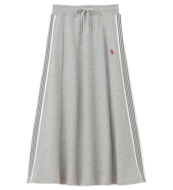 GeeRA（ジーラ）の「【ＵＳ．ＰＯＬＯ．ＡＳＳＮ】サイドラインスカート（ロングスカート）」｜詳細画像
