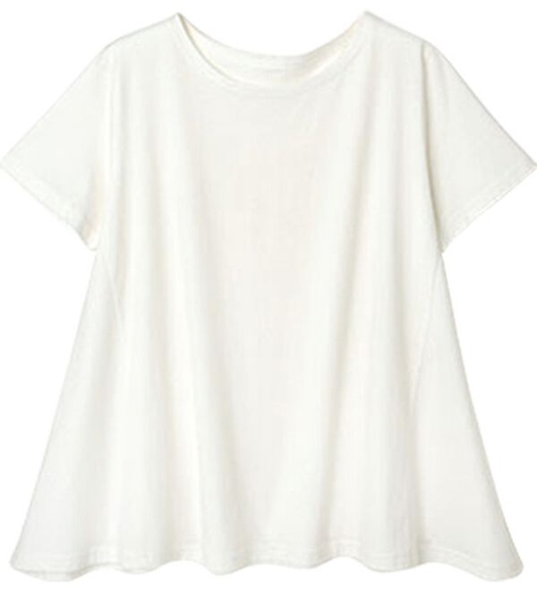 RANAN（ラナン）の「＜ＢＣ＞綿１００％ひんやりフレアーシルエットプルオーバー（カットソー）」｜詳細画像