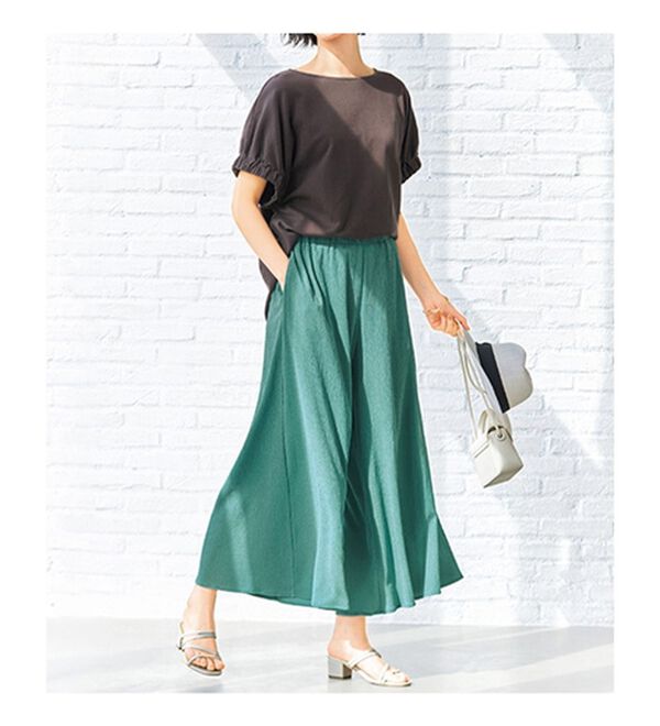 VINNO（ヴィノ）の「ストレッチ素材・楊柳ラクかるパンツ（その他パンツ）」｜詳細画像