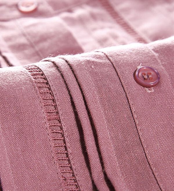 BELLUNA（ベルーナ）の「機能付リネン混ピンタック使いシャツチュニック（チュニック）」｜詳細画像