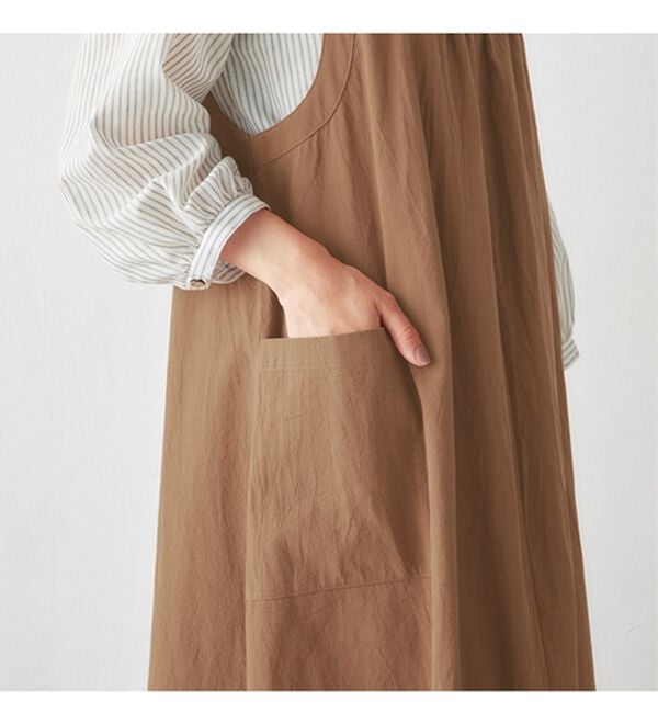 Viola e Viola（ヴィオラ エ ヴィオラ）の「綿１００％たっぷりギャザーのジャンパースカート（ジャンパースカート）」｜詳細画像