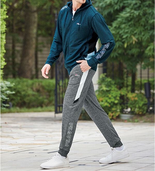 「＜フィラ＞杢調ストレッチパーカー・ジョガーパンツ（メンズパーカー）」｜詳細画像