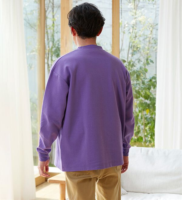 「＜アーノルド　パーマー＞１枚で決まる肌側綿１００％ハイネック（メンズカットソー）」｜詳細画像