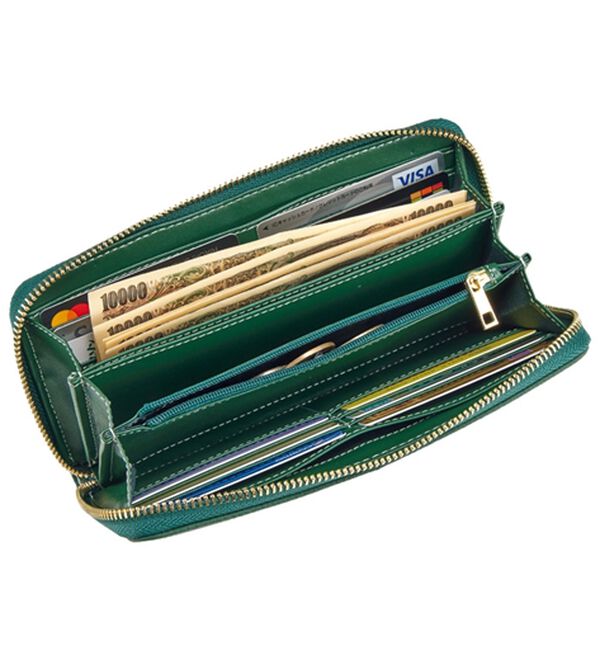 ルフラン（ルフラン）の「【３点セット】＜ＢＡＲＣＯＳ＞緑財布３点セット（財布・パスケース）」｜詳細画像
