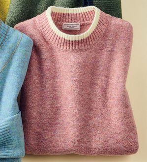 ルフラン（ルフラン）の「肌心地やわらか＊カラフルニット（ニット・セーター）」｜ピンク