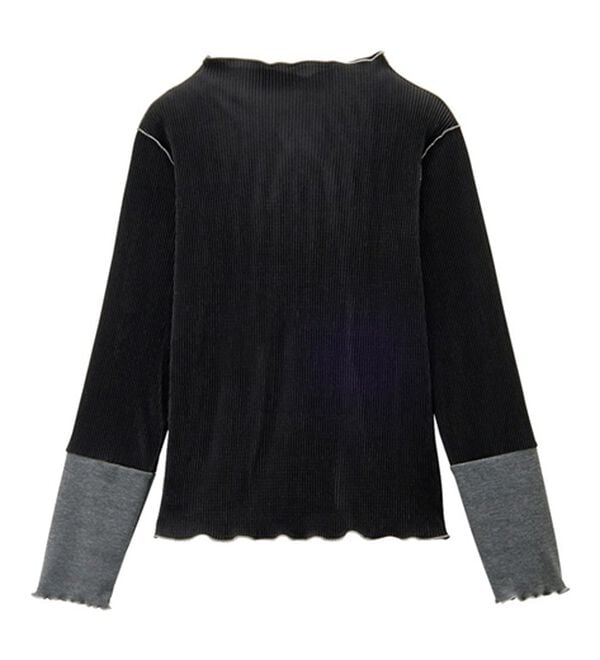 GeeRA（ジーラ）の「異素材ドッキング配色メロープルオーバー（カットソー）」｜詳細画像