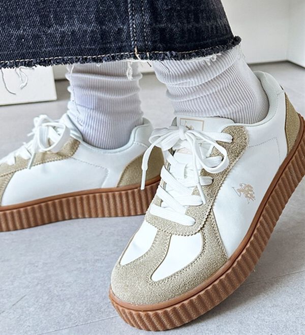 GeeRA（ジーラ）の「【ＵＳ．ＰＯＬＯＡＳＳＮ】厚底スニーカー（スニーカー）」｜詳細画像