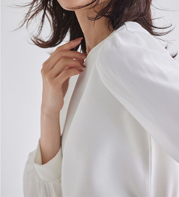 RANAN（ラナン）の「リップル素材ボリューム袖プルオーバー（カットソー）」｜詳細画像