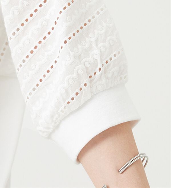 BELLUNA（ベルーナ）の「レース切替ドルマンプルオーバー（カットソー）」｜詳細画像