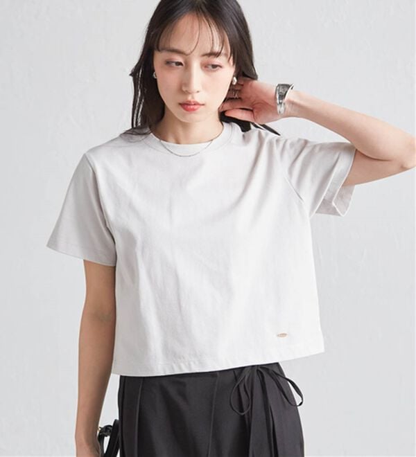 RANAN（ラナン）の「【5つの機能付】ひんやり着回し抜群ベーシックＴシャツ＜選べる着丈＞（Tシャツ）」｜詳細画像