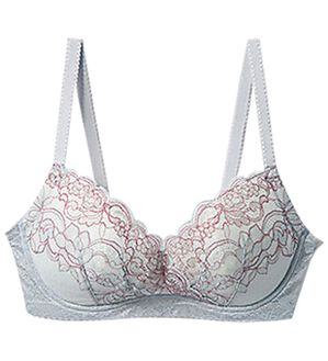 LAVIENNE（ラヴィエンヌ）の「ウイング「小さく見せるブラ」（ブラジャー）」｜グレー