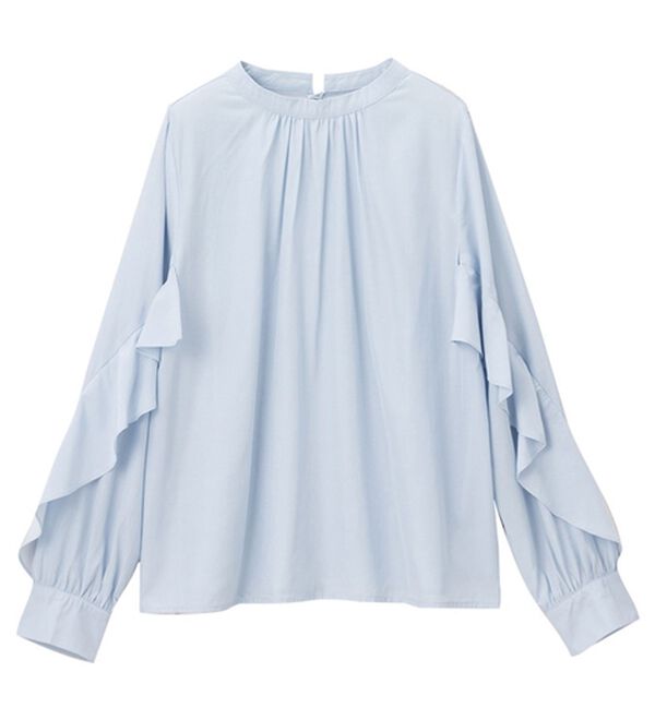alotta（アロッタ）の「フリル袖プチハイネックブラウス（ブラウス）」｜詳細画像