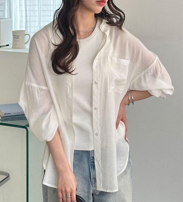 GeeRA（ジーラ）の「アソート柄オーバーサイズシャツ（シャツ）」｜詳細画像