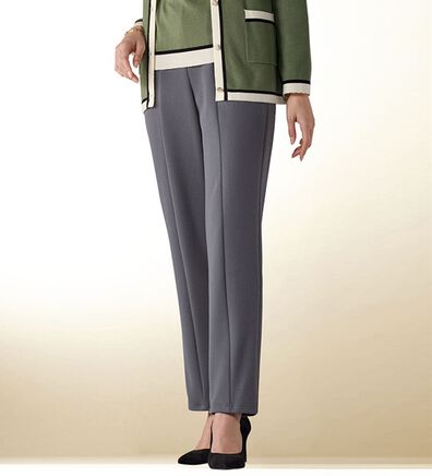 BELLUNA（ベルーナ）の「日本製ニットコーデュロイ調パンツ（フルレングスパンツ）」