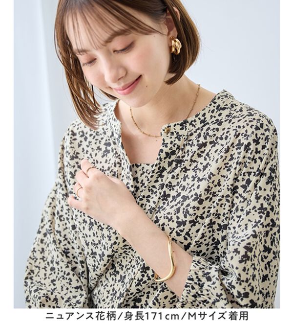 Viola e Viola（ヴィオラ エ ヴィオラ）の「さらさらＥＡＳＹ　２ＷＡＹ衿デザインブラウス（ブラウス）」｜詳細画像