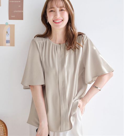 ビアズリー プリントシャツTシャツ 更紗 フラワー