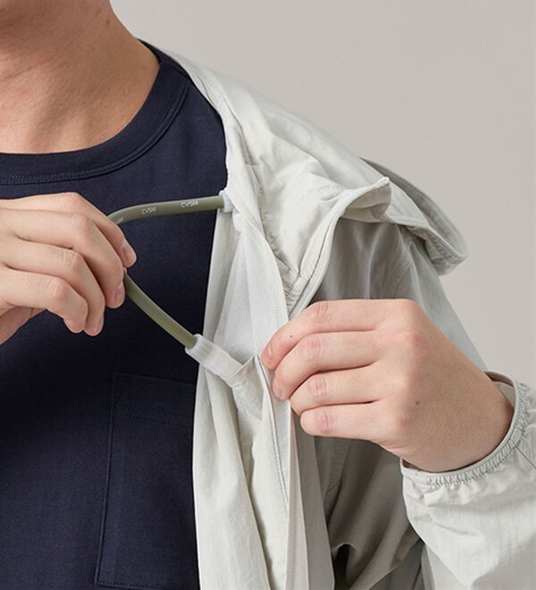 「＜ピロウディ＞ネックピロー付パーカー（メンズパーカー）」｜詳細画像