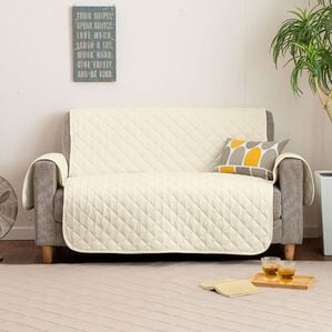 iellio（イエリオ）の「もちもちひんやり冷感抗菌防臭ソファカバー＜接触冷感・吸水速乾・ソファーカバー＞（ソファーカバー）」｜アイボリー