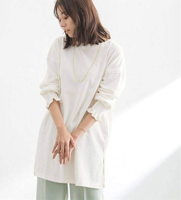 Pierrot（ピエロ）の「タックスリーブポンチチュニック（チュニック）」｜詳細画像