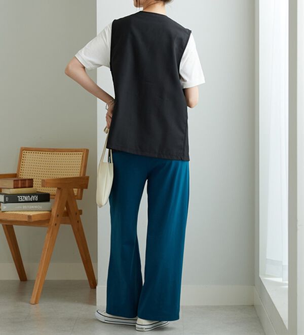 BELLUNA（ベルーナ）の「ノーカラーデザインジレ（ベスト）」｜詳細画像