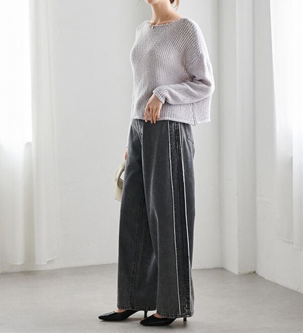 RANAN（ラナン）の「モヘアタッチローゲージシアーニット（ニット・セーター）」｜詳細画像