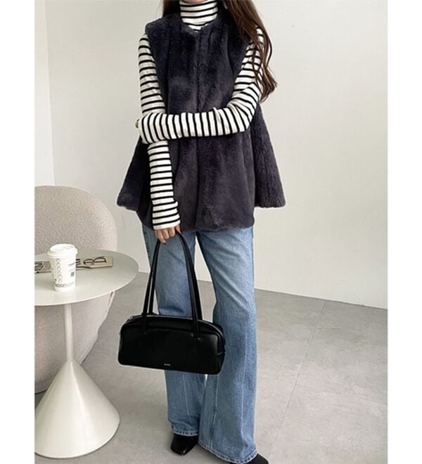 GeeRA（ジーラ）の「ペプラムファーベスト（ベスト）」｜詳細画像