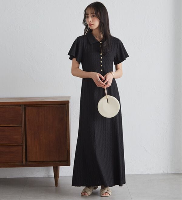 RANAN（ラナン）の「フレアスリーブマーメードポロワンピ（その他ワンピース）」｜詳細画像