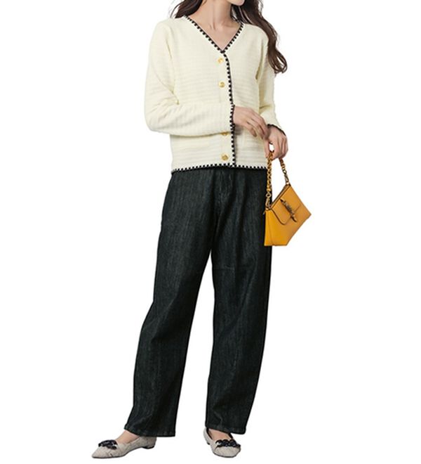 RANAN（ラナン）の「ツイード風配色ニットカーディガン（ニットカーディガン）」｜詳細画像