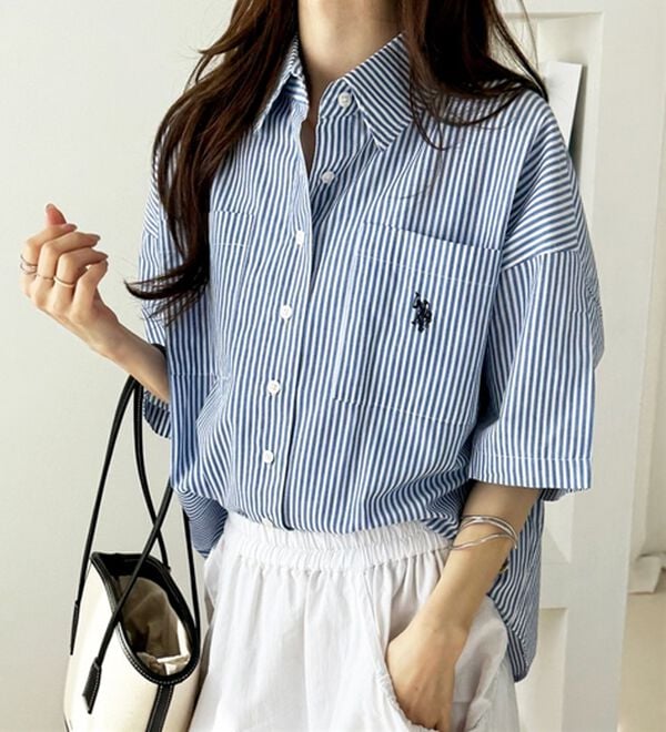 GeeRA（ジーラ）の「【ＵＳ．ＰＯＬＯ．ＡＳＳＮ】オーバーサイズ半袖シャツ（シャツ）」｜詳細画像