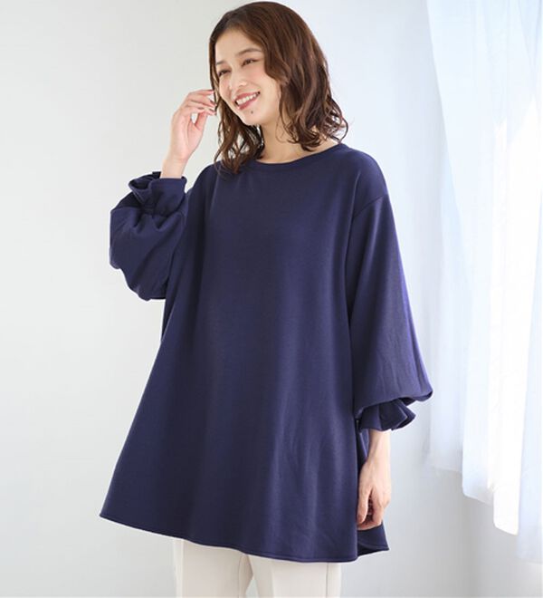 Viola e Viola（ヴィオラ エ ヴィオラ）の「裏ファー袖タックチュニック（チュニック）」｜詳細画像