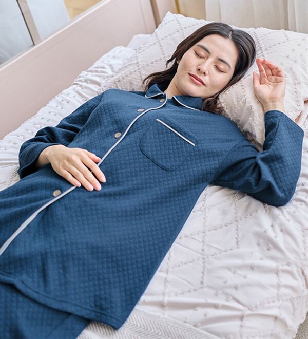 「ふんわりキルト快眠サポートパジャマ（パジャマ・ルームウェア）」｜詳細画像