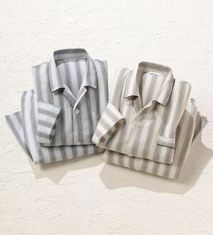 「【２着組】日本製綿１００％播州しじらパジャマ（メンズルームウェア）」｜詳細画像