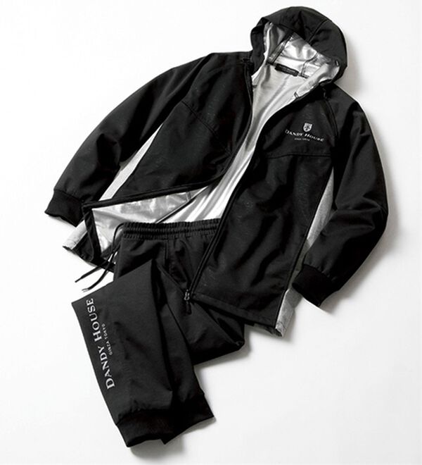 「＜ダンディハウス＞サウナスーツ（メンズルームウェア）」｜ブラック